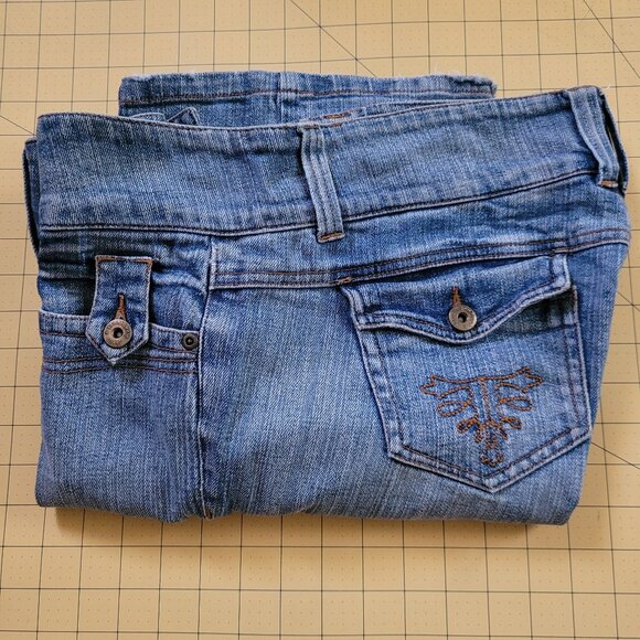 Vintage Younique Embellished Jeans Junior Size 11 - Picture 9 of 10